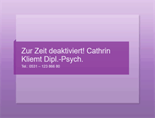 Tablet Screenshot of dr-kliemt.de